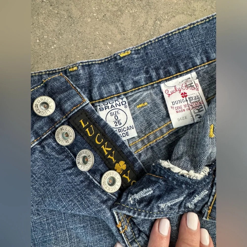 Vintage Lucky Brand Jean Shorts Sz 25/0 - Picture 5 of 5